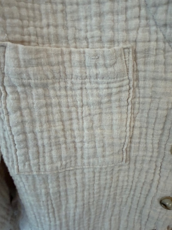 Madewell Lightspun Cardigan Top in Oatmeal Melange Size Small - Picture 3 of 15